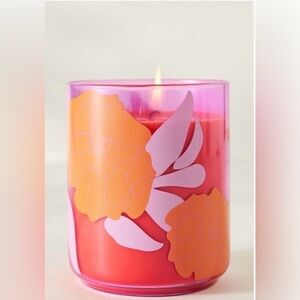 Anthropologie Neon Fresh Fig Tree Glass Candle